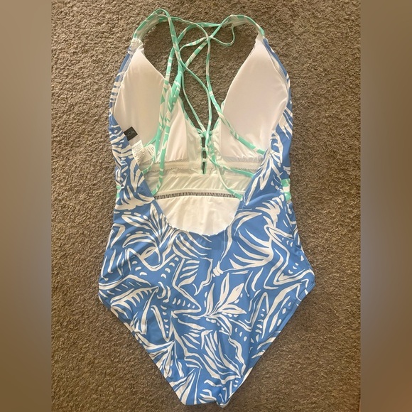 La Blanca Beachside Bay V-Plunge One Piece size 16 - Picture 5 of 6